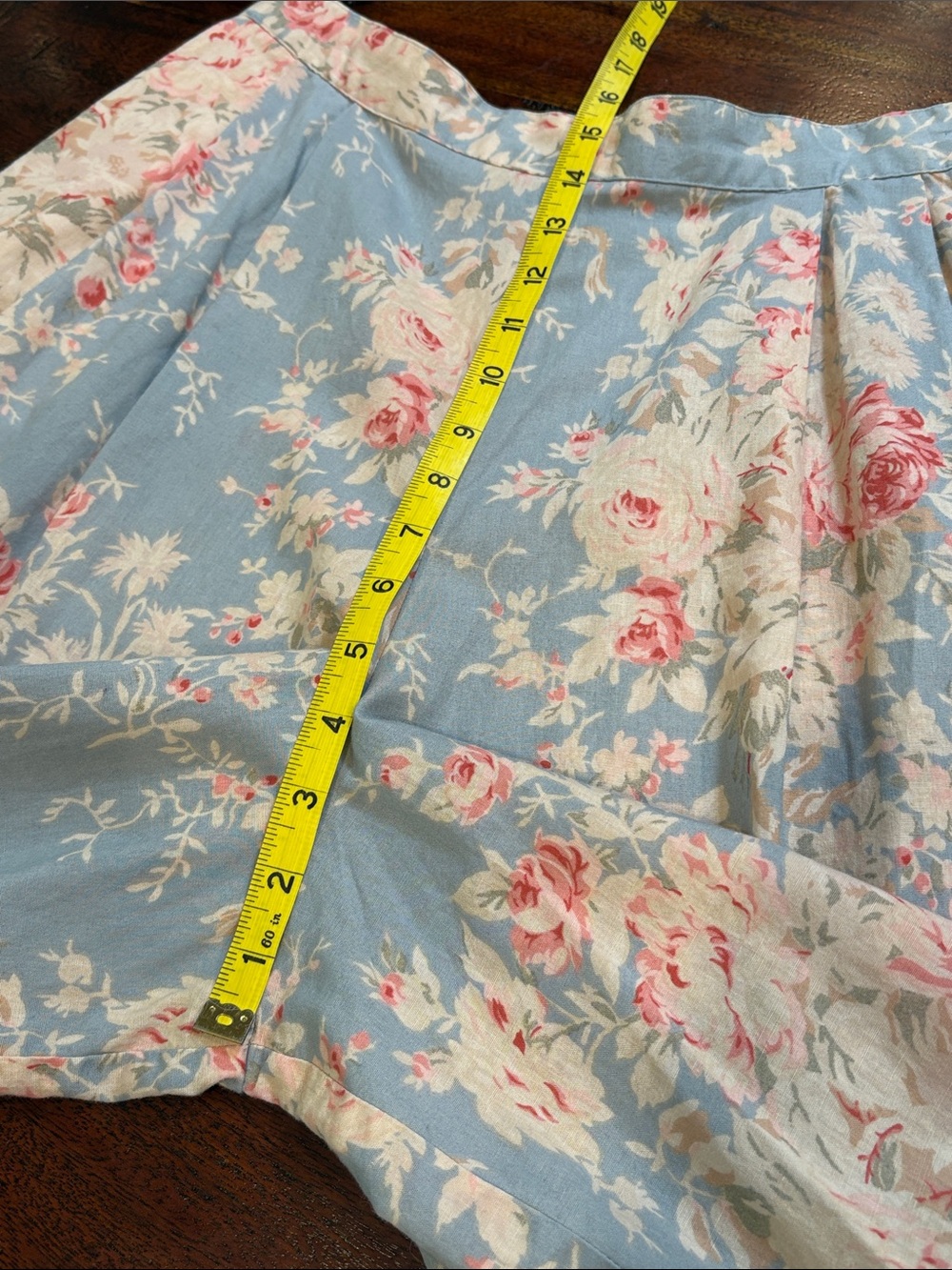 Vintage Ralph Lauren Country 90s Cotton Linen Blend Bermuda Shorts Cottagecore - Picture 10 of 11